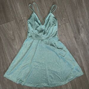 Rhapsody Sparkling Teal Mini Dress